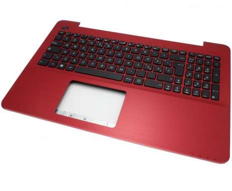 Tastatura Asus  90NB0647-R32IT0 Neagra cu Palmrest rosu. Keyboard Asus  90NB0647-R32IT0 Neagra cu Palmrest rosu. Tastaturi laptop Asus  90NB0647-R32IT0 Neagra cu Palmrest rosu. Tastatura notebook Asus  90NB0647-R32IT0 Neagra cu Palmrest rosu