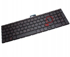 Tastatura HP Pavilion 15-BC011NL iluminata. Keyboard HP Pavilion 15-BC011NL. Tastaturi laptop HP Pavilion 15-BC011NL. Tastatura notebook HP Pavilion 15-BC011NL