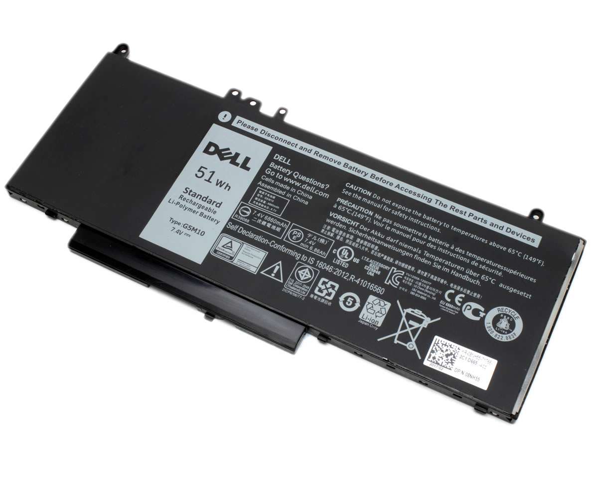 Baterie Dell Latitude E5550 Originala 51Wh 4 celule. Acumulator Dell Latitude E5550. Baterie laptop Dell Latitude E5550. Acumulator laptop Dell Latitude E5550. Baterie notebook Dell Latitude E5550