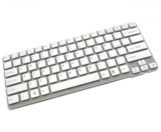 Tastatura Sony Vaio VPC EA21 alba. Keyboard Sony Vaio VPC EA21. Tastaturi laptop Sony Vaio VPC EA21. Tastatura notebook Sony Vaio VPC EA21