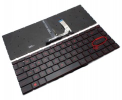 Tastatura MSI GF65 Neagra iluminata. Keyboard MSI GF65. Tastaturi laptop MSI GF65. Tastatura notebook MSI GF65