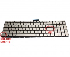 Tastatura HP  HPM16M73 Champagne iluminata. Keyboard HP  HPM16M73. Tastaturi laptop HP  HPM16M73. Tastatura notebook HP  HPM16M73