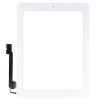 Digitizer Touchscreen Apple iPad 4 A160 cu buton home si adeziv Alb. Geam Sticla Tableta Apple iPad 4 A1460 cu buton home si adeziv Alb