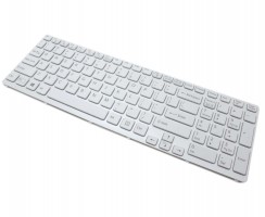 Tastatura Sony Vaio SVE1711X1E alba iluminata backlit. Keyboard Sony Vaio SVE1711X1E alba iluminata backlit. Tastaturi laptop Sony Vaio SVE1711X1E alba iluminata backlit. Tastatura notebook Sony Vaio SVE1711X1E alba iluminata backlit