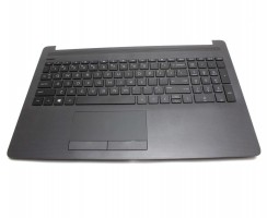 Tastatura HP 15-da0129nq neagra cu Palmrest negru. Keyboard HP 15-da0129nq neagra cu Palmrest negru. Tastaturi laptop HP 15-da0129nq neagra cu Palmrest negru. Tastatura notebook HP 15-da0129nq neagra cu Palmrest negru