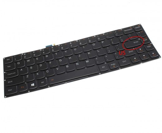 Tastatura Lenovo Yoga 3 Pro-1370 iluminata. Keyboard Lenovo Yoga 3 Pro-1370. Tastaturi laptop Lenovo Yoga 3 Pro-1370. Tastatura notebook Lenovo Yoga 3 Pro-1370