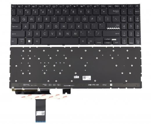 Tastatura Asus VivoBook 16 X1603ZA Neagra iluminata. Keyboard Asus VivoBook 16 X1603ZA. Tastaturi laptop Asus VivoBook 16 X1603ZA. Tastatura notebook Asus VivoBook 16 X1603ZA