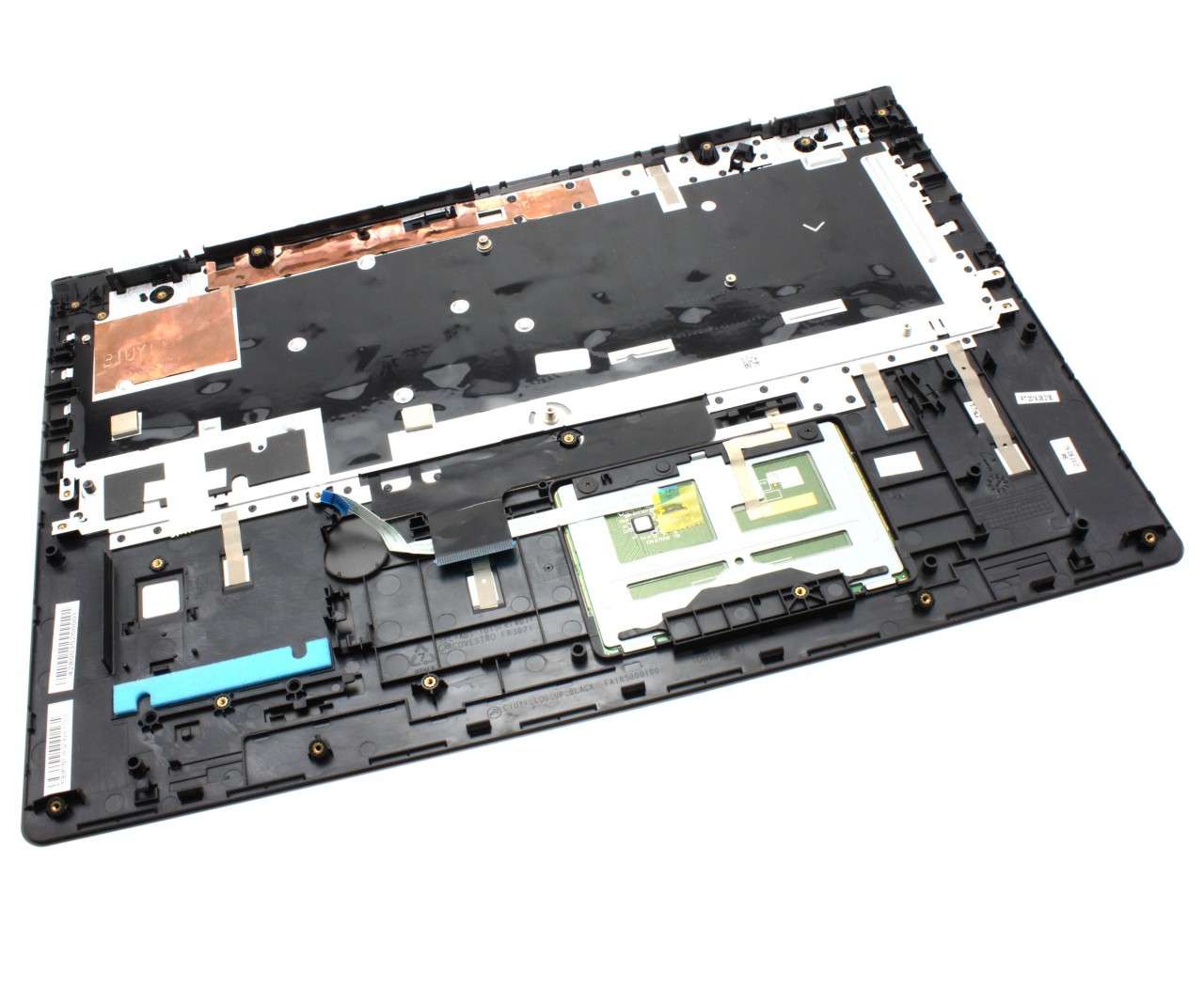 Tastatura Lenovo 5CB0M32583 Neagra cu Palmrest Negru cu orificiu Amprenta si Touchpad