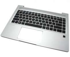 Tastatura HP L44589-B31 Neagra cu Palmrest Argintiu iluminata backlit. Keyboard HP L44589-B31 Neagra cu Palmrest Argintiu. Tastaturi laptop HP L44589-B31 Neagra cu Palmrest Argintiu. Tastatura notebook HP L44589-B31 Neagra cu Palmrest Argintiu