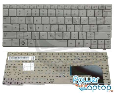 Tastatura Samsung NB30 alba. Keyboard Samsung NB30 alba. Tastaturi laptop Samsung NB30 alba. Tastatura notebook Samsung NB30 alba