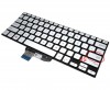 Tastatura Asus 0KNB0-260AUS00 Argintie iluminata. Keyboard Asus 0KNB0-260AUS00. Tastaturi laptop Asus 0KNB0-260AUS00. Tastatura notebook Asus 0KNB0-260AUS00