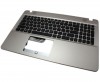 Tastatura Asus F541UV Neagra cu Palmrest Auriu. Keyboard Asus F541UV Neagra cu Palmrest Auriu. Tastaturi laptop Asus F541UV Neagra cu Palmrest Auriu. Tastatura notebook Asus F541UV Neagra cu Palmrest Auriu
