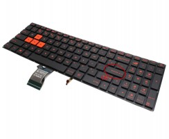 Tastatura Asus GL702VM iluminata layout US fara rama enter mic