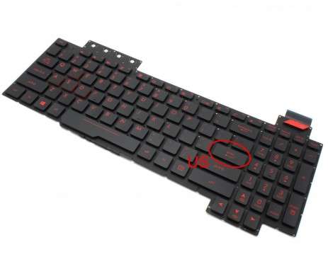 Tastatura Asus FX63 iluminata. Keyboard Asus FX63. Tastaturi laptop Asus FX63. Tastatura notebook Asus FX63