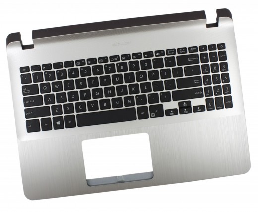 Tastatura Asus 0KNB0-5100US00 Neagra cu Palmrest Argintiu. Keyboard Asus 0KNB0-5100US00 Neagra cu Palmrest Argintiu. Tastaturi laptop Asus 0KNB0-5100US00 Neagra cu Palmrest Argintiu. Tastatura notebook Asus 0KNB0-5100US00 Neagra cu Palmrest Argintiu