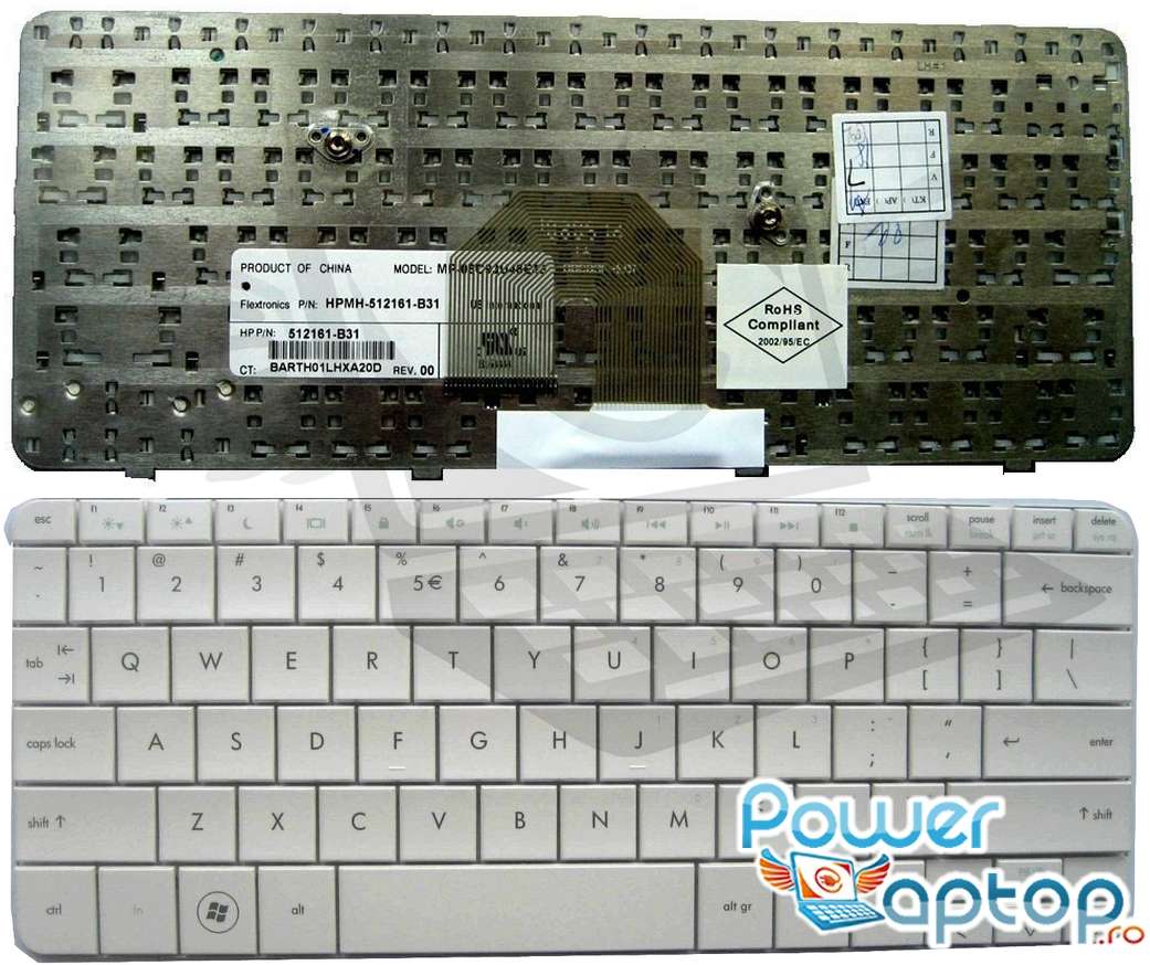 Tastatura HP Pavilion DV2 1200 alba imagine powerlaptop.ro 2021