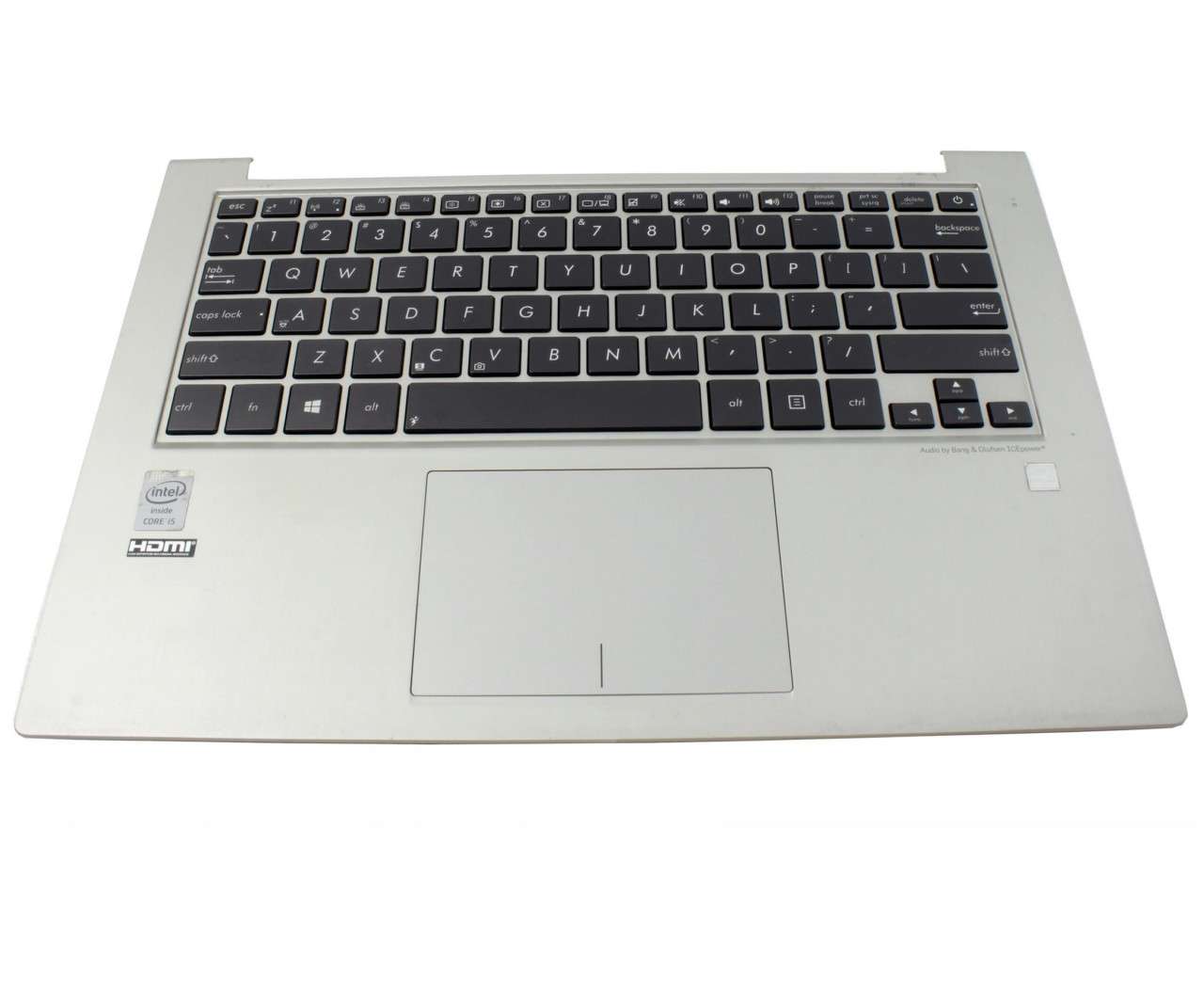Tastatura Asus 9Z.N8JBU.601 neagra cu Palmrest argintiu si Touchpad (Neagra) imagine 2022