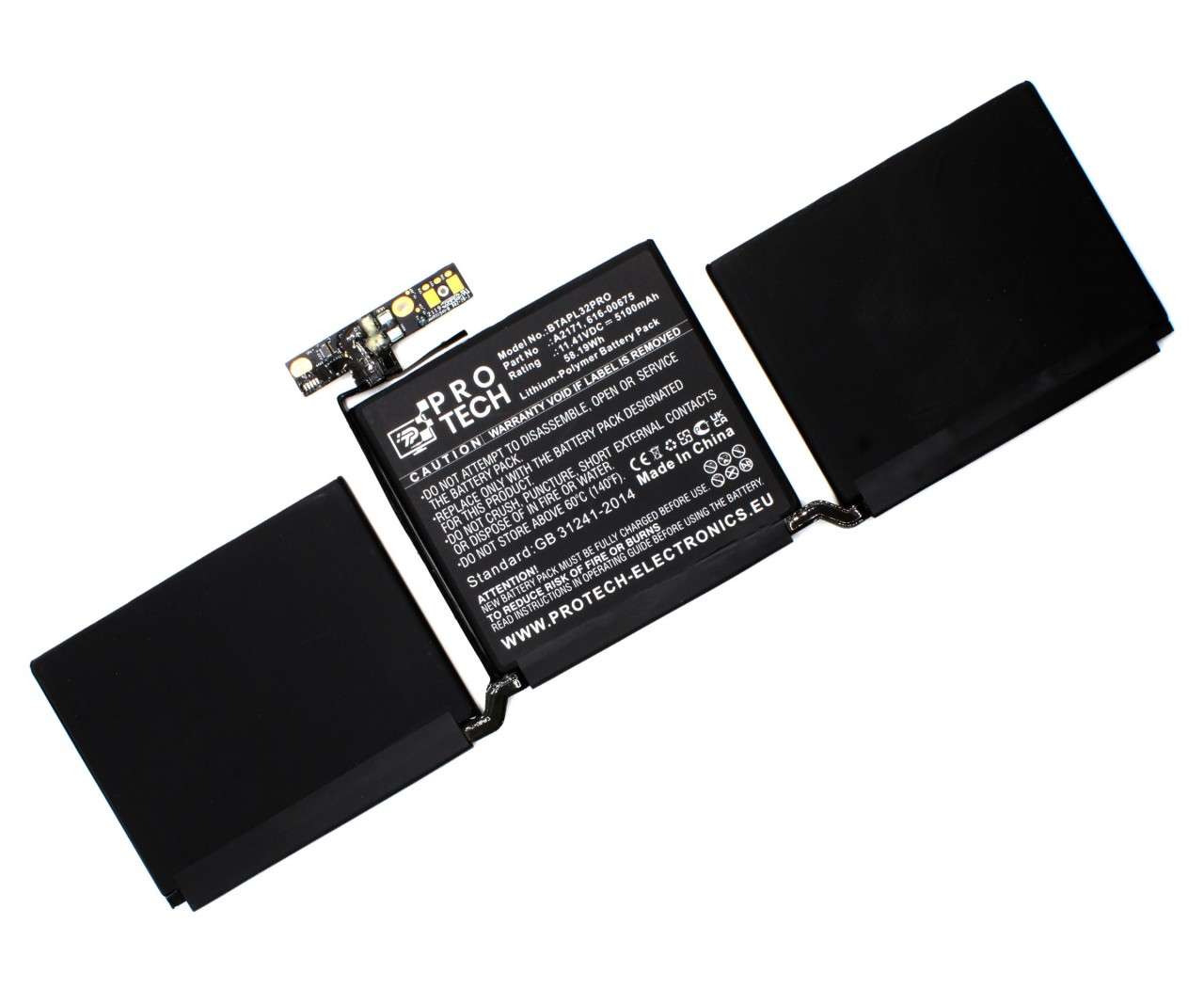 Baterie Apple Macbook Pro 13 Touch Bar A2159 2019 Protech High Quality Replacement 2019 imagine noua reconect.ro