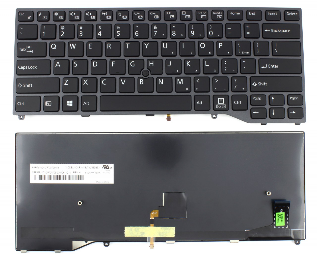 Tastatura Fujitsu Siemens LifeBook U7410 iluminata backlit image4