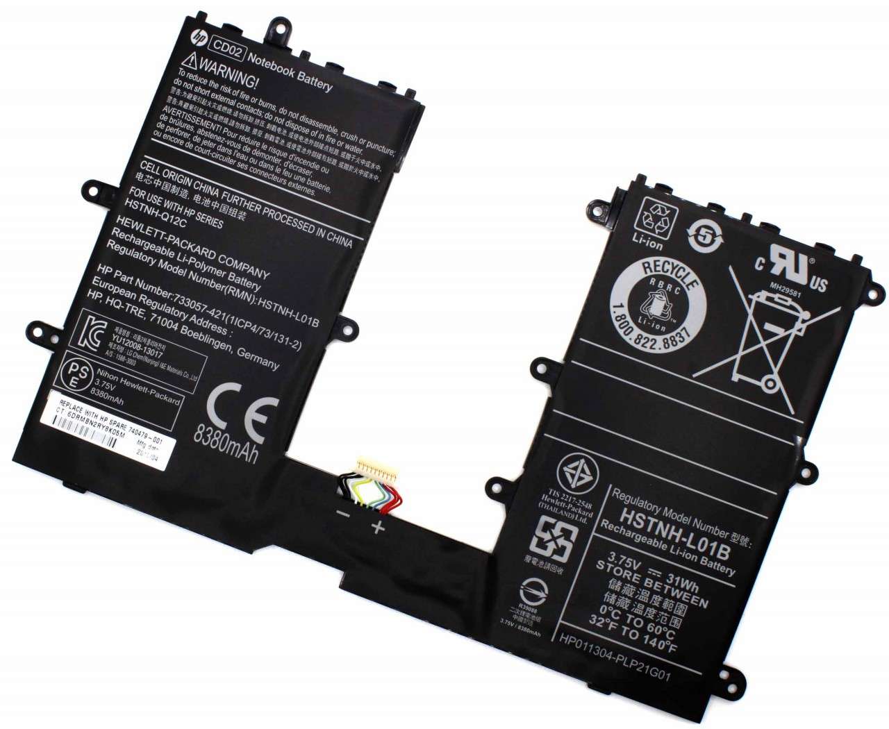 Baterie HP 740479-001 Originala 31Wh image0
