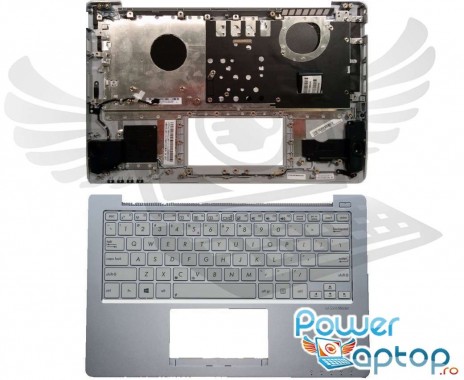 Tastatura Asus VivoBook X202E alba cu Palmrest argintiu. Keyboard Asus VivoBook X202E alba cu Palmrest argintiu. Tastaturi laptop Asus VivoBook X202E alba cu Palmrest argintiu. Tastatura notebook Asus VivoBook X202E alba cu Palmrest argintiu