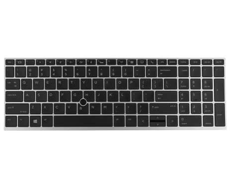 Tastatura HP L14366-031  Neagra cu rama argintie iluminata backlit. Keyboard HP L14366-031  Neagra cu rama argintie. Tastaturi laptop HP L14366-031  Neagra cu rama argintie. Tastatura notebook HP L14366-031  Neagra cu rama argintie