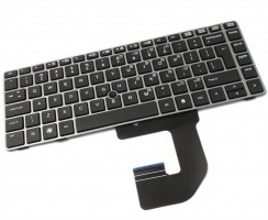 Tastatura HP EliteBook 8460W rama gri. Keyboard HP EliteBook 8460W rama gri. Tastaturi laptop HP EliteBook 8460W rama gri. Tastatura notebook HP EliteBook 8460W rama gri