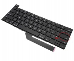 Tastatura Apple A2141 iluminata. Keyboard Apple A2141. Tastaturi laptop Apple A2141. Tastatura notebook Apple A2141
