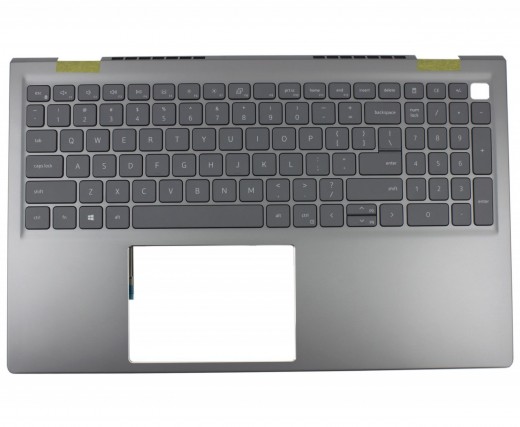 Tastatura Dell Inspiron 5510 Gri cu Palmrest Gri fara TouchPad iluminata backlit. Keyboard Dell Inspiron 5510 Gri cu Palmrest Gri fara TouchPad. Tastaturi laptop Dell Inspiron 5510 Gri cu Palmrest Gri fara TouchPad. Tastatura notebook Dell Inspiron 5510 Gri cu Palmrest Gri fara TouchPad
