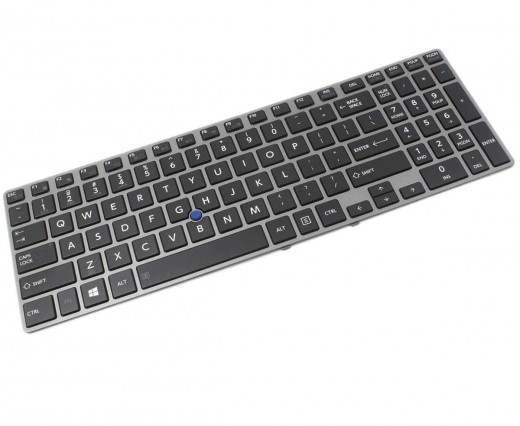 Tastatura Toshiba Tecra Z50-A Rama gri iluminata backlit. Keyboard Toshiba Tecra Z50-A Rama gri. Tastaturi laptop Toshiba Tecra Z50-A Rama gri. Tastatura notebook Toshiba Tecra Z50-A Rama gri