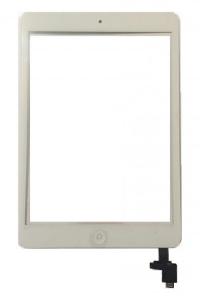 Digitizer Touchscreen Apple iPad Mini 2 A1489 A1490 A1491 cu buton home si cip IC. Geam Sticla Tableta Apple iPad Mini 2 A1489 A1490 A1491 cu buton home si cip IC