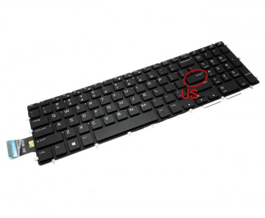 Tastatura Alienware 03D7NN iluminata. Keyboard Alienware 03D7NN. Tastaturi laptop Alienware 03D7NN. Tastatura notebook Alienware 03D7NN