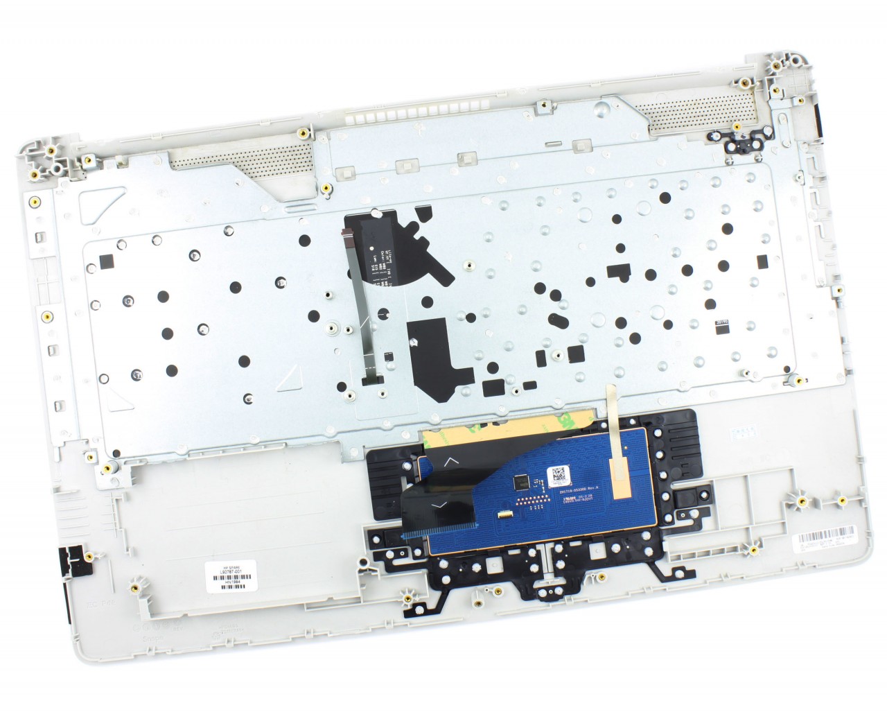 Tastatura HP L92787-001 Argintie cu Palmrest Argintiu si TouchPad iluminata backlit argintie imagine 2022