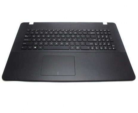 Tastatura Asus  X751LD neagra cu Palmrest negru. Keyboard Asus  X751LD neagra cu Palmrest negru. Tastaturi laptop Asus  X751LD neagra cu Palmrest negru. Tastatura notebook Asus  X751LD neagra cu Palmrest negru