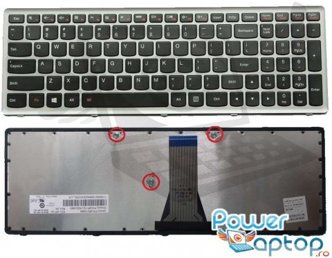Tastatura Lenovo  G510S Rama gri. Keyboard Lenovo  G510S Rama gri. Tastaturi laptop Lenovo  G510S Rama gri. Tastatura notebook Lenovo  G510S Rama gri