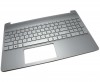 Tastatura HP 15S-EQ Argintie cu Palmrest Argintiu. Keyboard HP 15S-EQ Argintie cu Palmrest Argintiu. Tastaturi laptop HP 15S-EQ Argintie cu Palmrest Argintiu. Tastatura notebook HP 15S-EQ Argintie cu Palmrest Argintiu