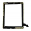 Digitizer Touchscreen Apple iPad 2 A1395 A1396 cu adeziv Negru. Geam Sticla Tableta Apple iPad 2 A1395 A1396 cu adeziv Negru