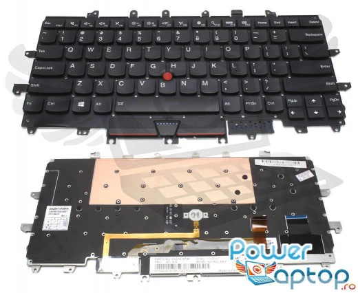 Tastatura Lenovo Thinkpad X1 Carbon Gen 4 2016 iluminata. Keyboard Lenovo Thinkpad X1 Carbon Gen 4 2016. Tastaturi laptop Lenovo Thinkpad X1 Carbon Gen 4 2016. Tastatura notebook Lenovo Thinkpad X1 Carbon Gen 4 2016