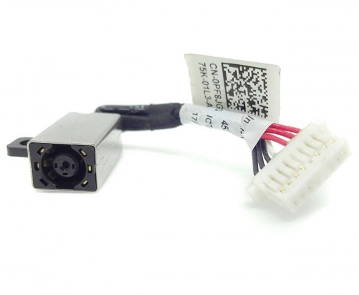 Mufa alimentare Dell Inspiron 13 5378 cu fir . DC Jack Dell Inspiron 13 5378 cu fir