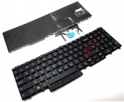 Tastatura Dell 266YW iluminata. Keyboard Dell 266YW. Tastaturi laptop Dell 266YW. Tastatura notebook Dell 266YW