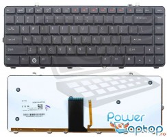 Tastatura Dell Studio 1555 iluminata backlit. Keyboard Dell Studio 1555 iluminata backlit. Tastaturi laptop Dell Studio 1555 iluminata backlit. Tastatura notebook Dell Studio 1555 iluminata backlit