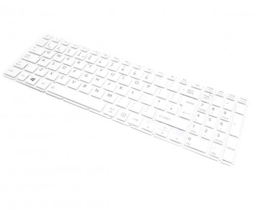 Tastatura Toshiba Satellite C55-C Alba. Keyboard Toshiba Satellite C55-C. Tastaturi laptop Toshiba Satellite C55-C. Tastatura notebook Toshiba Satellite C55-C