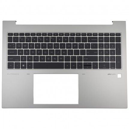 Tastatura HP N08145-001 Neagra cu Palmrest Argintiu fara TouchPad iluminata backlit. Keyboard HP N08145-001 Neagra cu Palmrest Argintiu fara TouchPad. Tastaturi laptop HP N08145-001 Neagra cu Palmrest Argintiu fara TouchPad. Tastatura notebook HP N08145-001 Neagra cu Palmrest Argintiu fara TouchPad