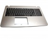 Tastatura Asus  X540SA neagra cu Palmrest auriu. Keyboard Asus  X540SA neagra cu Palmrest auriu. Tastaturi laptop Asus  X540SA neagra cu Palmrest auriu. Tastatura notebook Asus  X540SA neagra cu Palmrest auriu