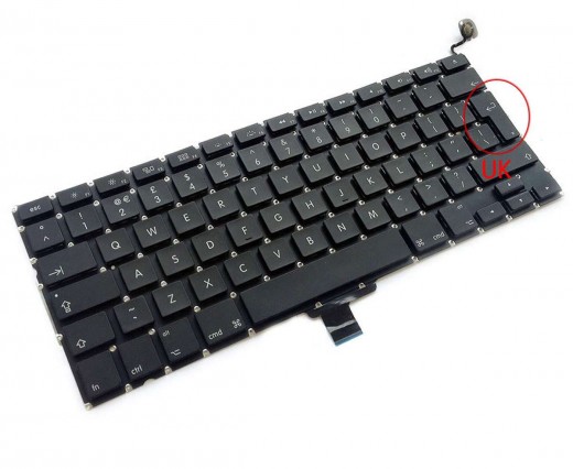 Tastatura Apple MacBook Pro A1278 2009. Keyboard Apple MacBook Pro A1278 2009. Tastaturi laptop Apple MacBook Pro A1278 2009. Tastatura notebook Apple MacBook Pro A1278 2009