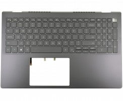 Tastatura Dell Vostro 5501 Neagra cu Palmrest Gri iluminata backlit. Keyboard Dell Vostro 5501 Neagra cu Palmrest Gri. Tastaturi laptop Dell Vostro 5501 Neagra cu Palmrest Gri. Tastatura notebook Dell Vostro 5501 Neagra cu Palmrest Gri