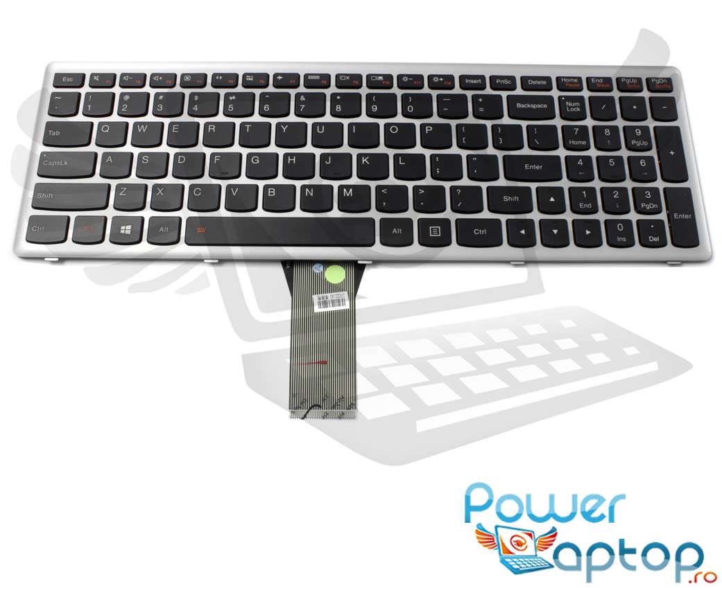 Tastatura Lenovo 25212975 rama gri iluminata backlit imagine 2021 IBM Lenovo