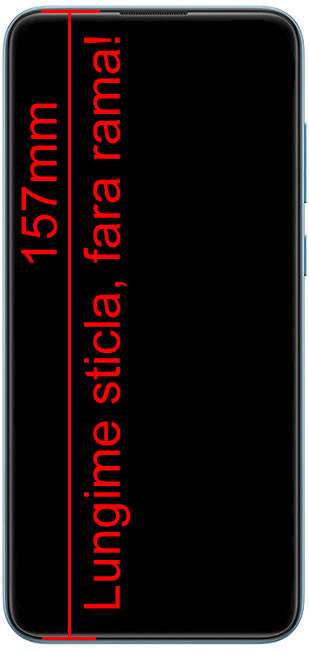 Display Samsung Galaxy A11 A155 Black Negru VARIANTA SCURTA CU STICLA 157mm (Negru) (Negru)