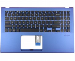 Tastatura Asus VivoBook X512FA Neagra cu Palmrest Albastru. Keyboard Asus VivoBook X512FA Neagra cu Palmrest Albastru. Tastaturi laptop Asus VivoBook X512FA Neagra cu Palmrest Albastru. Tastatura notebook Asus VivoBook X512FA Neagra cu Palmrest Albastru