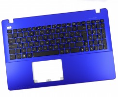Tastatura Asus F550CC Neagra cu Palmrest Albastru Inchis. Keyboard Asus F550CC Neagra cu Palmrest Albastru Inchis. Tastaturi laptop Asus F550CC Neagra cu Palmrest Albastru Inchis. Tastatura notebook Asus F550CC Neagra cu Palmrest Albastru Inchis
